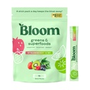 Bloom Beslenme Superfood Greens Toz, Probiyotikler ve Prebiyotiklerle Digestive Enzymes, Gut Health, Kadınlar için Bloating Relief, Chlorella, Green Juice w Beet Root Toz, 60 SVG, Strawberry Kiwiwi