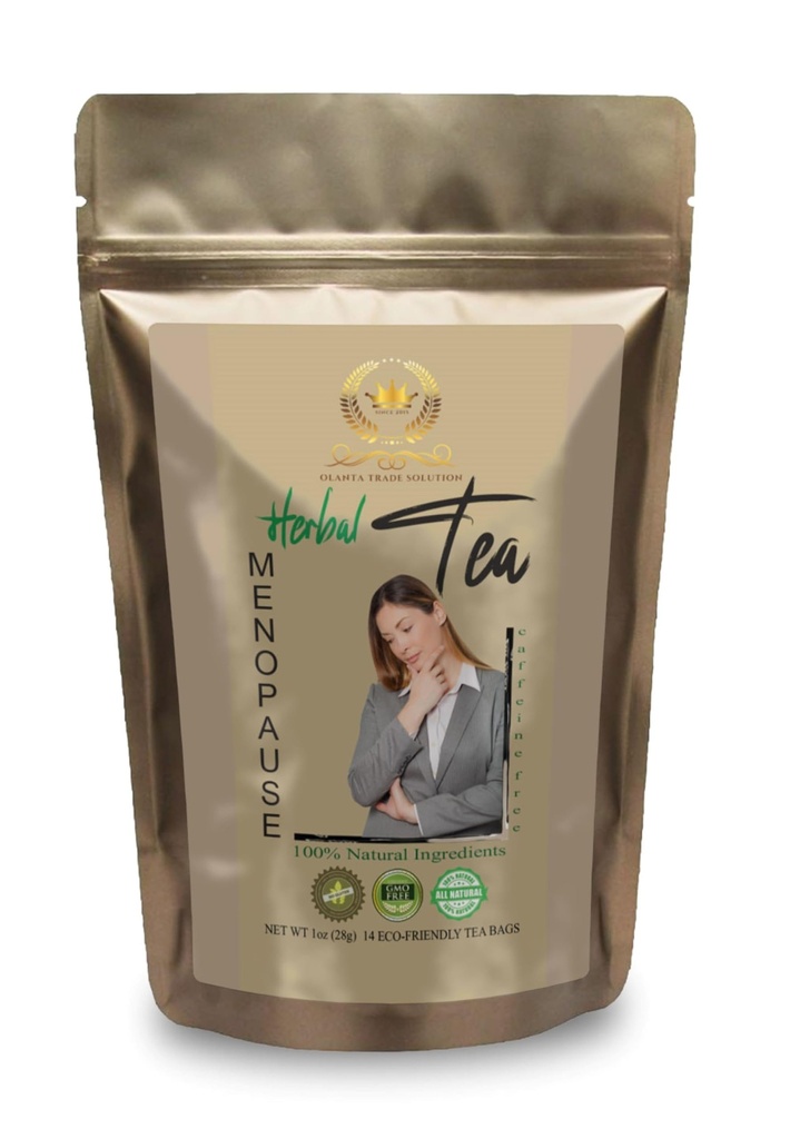 Menopause hot Flashes için Genric Black Cohosh - Menopause Herbal Tea - Menopause Balance Complex, Ginkgo Tea Loose Leaf, Herbal Supplement, kırmızı Clover, Pure Cinnamon - 1 Pack