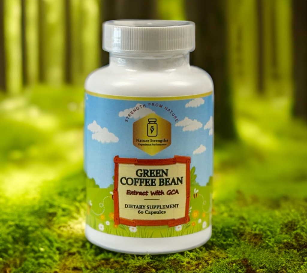 Premium Green Coffee Bean, hizmet başına% 50 GCA - 800 mg, Doğal Antioksit Desteği - 60 Veggie Capsules - FDA Registered Plant, USA