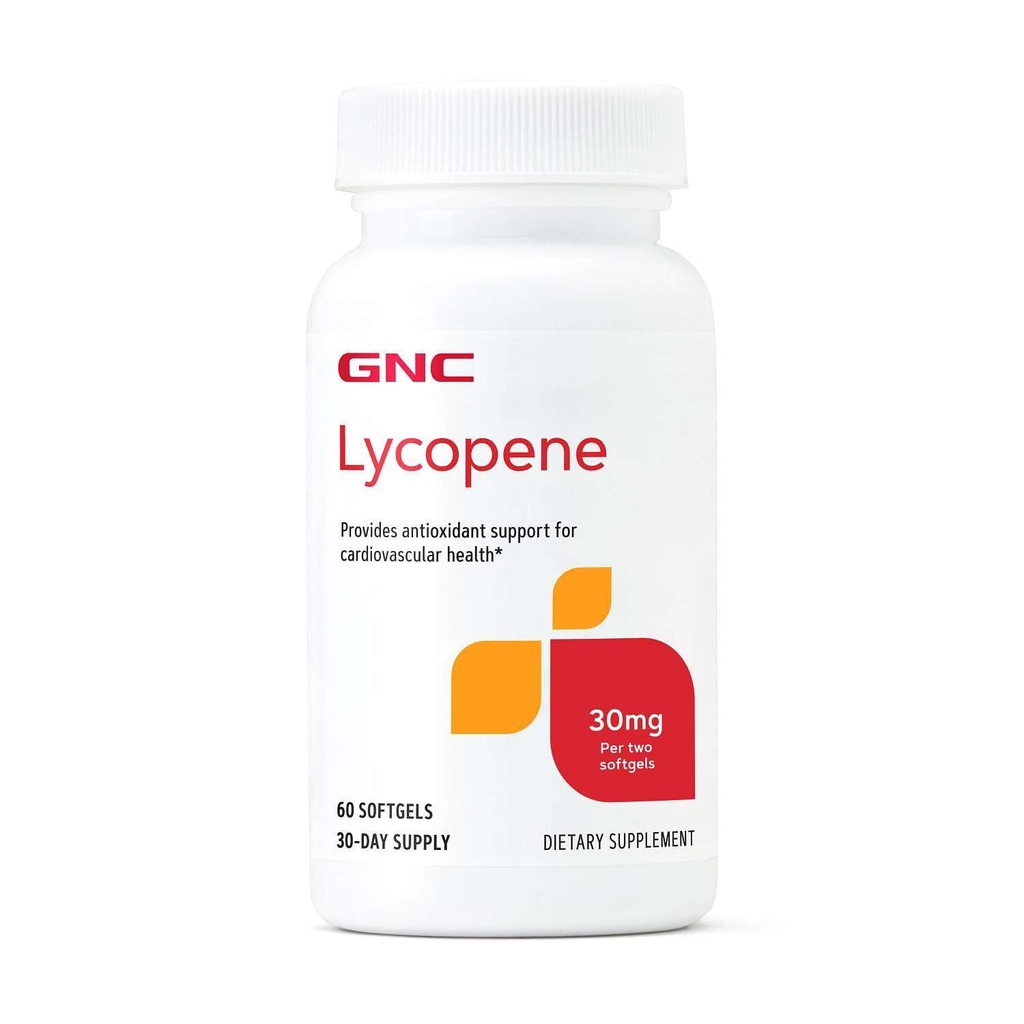 GNC Lycopene 30 mg, Cardiovascular Health için destek sağlar, 60 Softgels