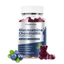 Glucosamine Chondroitin Gummies with MSM & Elderberry Extra Strength - Ortak Destek, Antioksi Immune Support Supplement for Yetişkinler, Men & Women Minerals, coenzyme Q10, DHA- 60 Blueberry Gummies