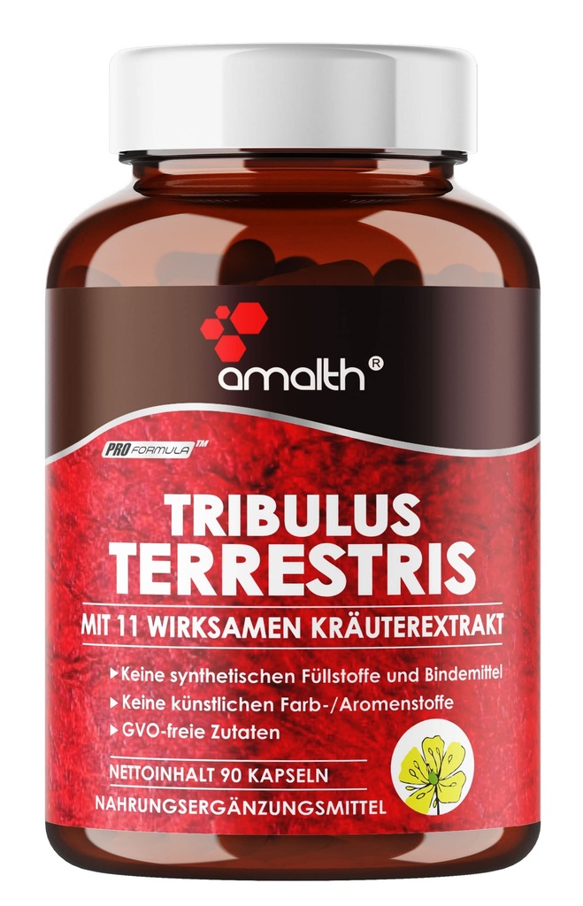 Amalth Tribulus Terrsestris, 20:1 Tür Tanıtımı, Ashwagandha, Saw Palmetto, Shilajit 120 Capsules