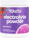 Kiss My Keto Electrolyte Toz – Karma Berry, Supplement (90 hizmet), Taze Meyveli, Hydration Drink Mix, Zero Carbs, 5 Calories, Sugar Free, 12.7 Ounce