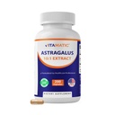 Vitamatic Astragalus Capsules 200 Veg Capsules - 10:1 Astragalus Ekstra 500 mg - Non-GMO, Gluten-Free