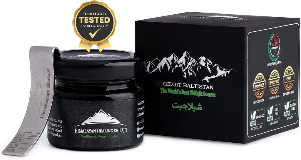 Gold Grade Himalaya Shilajitwear for Men & Women / Gold Grade High Potency| 100% Authentic| Contains Fulvic Acid +85 Trace Minerals for Optimal Health / 50gm