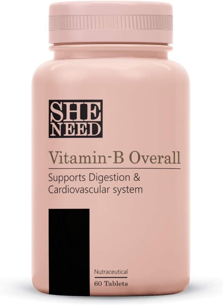 B1,B2,B3,B5,B6,B7,B9, Enerji için VIT-C ile B12, Güzel Saç | Skin & Nails Digestion|Erkekler ve Kadınlar için Sağlıklı Fonksiyonlar | 60 Veg Tabletleri