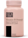 B1,B2,B3,B5,B6,B7,B9, Enerji için VIT-C ile B12, Güzel Saç | Skin & Nails Digestion|Erkekler ve Kadınlar için Sağlıklı Fonksiyonlar | 60 Veg Tabletleri