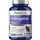 NusaPure Astragalus 20:1 Ekstraksiyon, 300 mg Oda başına 6.000 mg Eşdeğer, 200 Veggie Capsules, Non-GMO & Bioperine