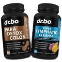 DR. BO Colon Cleanse Pills Body Detox & Lymphatic Drainage - Intestinal Guard Cleanser for Stomach Gut & Lymph Support Supplements Pills - Lymphatic Support Lymph Node Detox Cleanse System Drainage