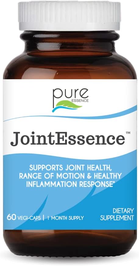 Pure Essence Labs JointEssence Supplement - Erkekler ve Kadınlar için Doğal Ortak Destek - GMO - 60 Vejetaryen Capsules