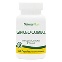 Natures Plus Gingko-Combo - 120 mg, 60 Vegan Capsules - Ginkgo Biloba - Vegetarian, Gluten-Free - 60 Hizmetler