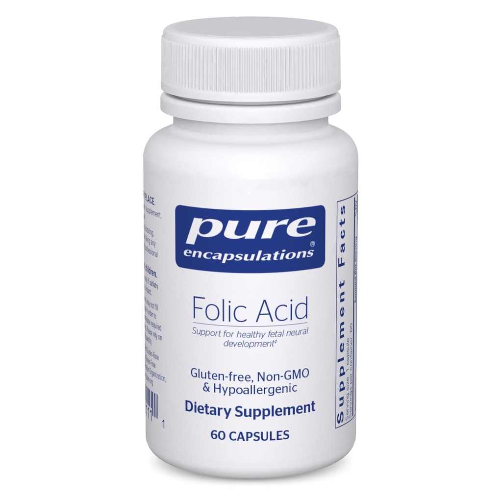 Saf Encapsulations Folic Acid | Hipoallergene Diyeti | 60 Capsules