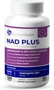 NAD | Gelişmiş Enerji ve Anti-Aging Formula | NAD ve Coenzyme Q10 | Destekler Kalp ve Bilişsel Sağlık | 120 Capsules - 60 Day Supply & Cognitive Health | 120 Capsules - 60 Day Supply & Cognitive Health