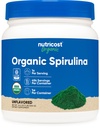 Nutricost Organik Spirulina Toz 454 Grams, 1LB - Saf, Sertifikalı Organik Spirulina