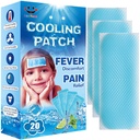 20 Dokümanlar EasYes Kid Fever Patches for Kids Ateş Discomfort & Pain Relief, Soğutma Yardımı Ateşi, Soothe Headache Pain, Pack of 20