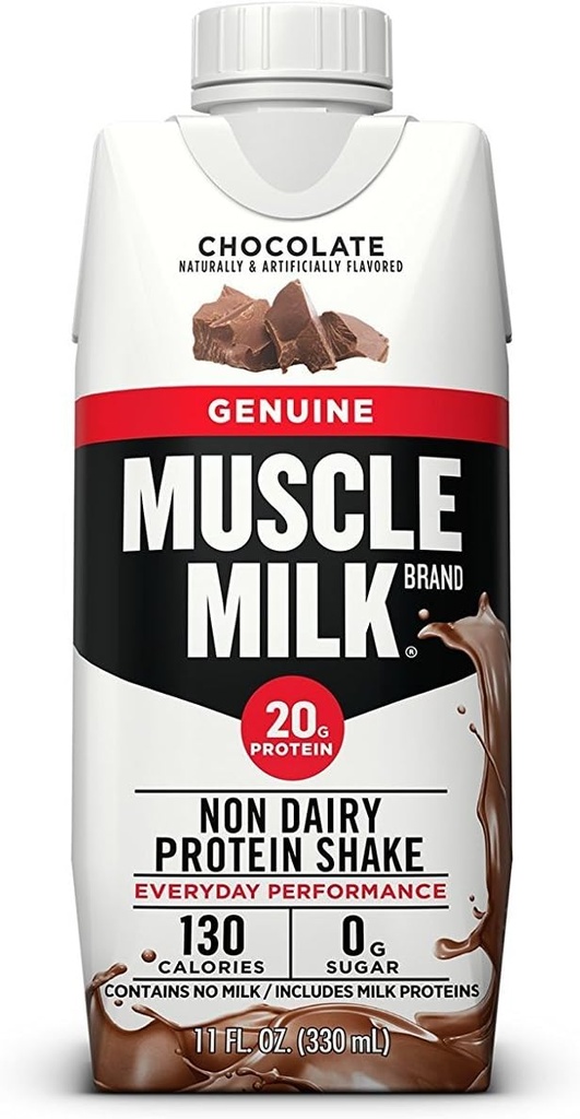 Kas Süt Gerçek Protein Shake, Çikolata, 11 Fl Oz Ayna, 12 Paketi, 25g Protein, Sıfır Şeker, Kalsiyum, Vitaminler A, C & D, 5g Fiber, Enerjilendirici Snack, Workout Recovery, Ambalaj Vary