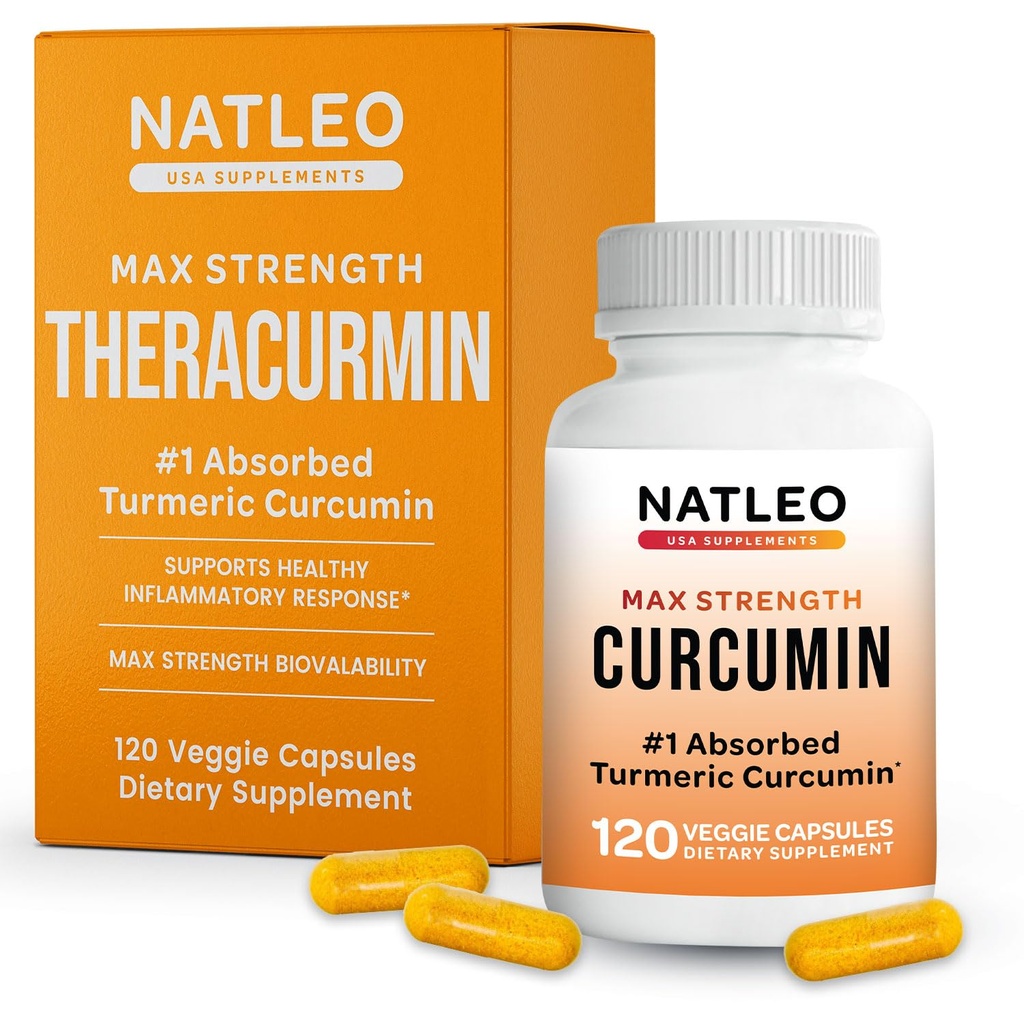 Theracurmin Turmeric Curcumin Supplement, 120 Kont, High Abxia Turmeric & Curcumin - Erkekler ve Kadınlar için Ortak Supplement - 42.6X More Bioavailablity