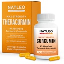 Theracurmin Turmeric Curcumin Supplement, 120 Kont, High Abxia Turmeric & Curcumin - Erkekler ve Kadınlar için Ortak Supplement - 42.6X More Bioavailablity