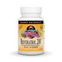 Kaynak Naturals Resveratrol, Kalp ve Sağlıklı Ağlama * - 200 mg- 60 Vegetarian Capsules