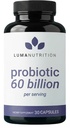 Luma Beslenme Probiyotiks 60 Milyar CFU with Prebiyotiks - Kadınlar ve Erkekler için Probiyotikler - Digestive Enzyme Health - Vegan & Gluten-Free - 60 Capsules