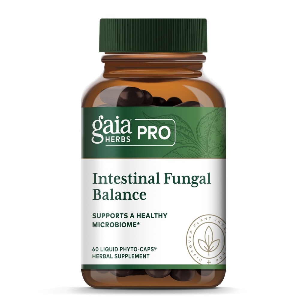 Gaia Herbs Pro Intestinal Fungal Balance - Digestion Support Supplement* - Cleanse Support Supplement* with Holy Basil Leaf, Cinnamon Bark & Oregon Grape Root - 60 Sıvı Phyto-Caps (60 Hizmet)