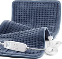 Sırt Ağrısı Yardımı için Isıtma Pad, Ekstra Büyük 33 x 17, Portatif Isıtma Pad, Omuz, Cramp, Menstrual Pain, Yükseltilmiş 6 Timer & 6 Sıcaklık Kontrolörü