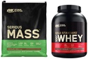 Optimum Beslenme Ciddi Kitle Ağırlıklı Protein Toz ve Altın Standardı 100% Whey Protein Toz, Çift Zengin Çikolata, 5 Pound (Pazar Mayıs Vary)