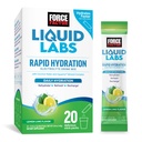 FORCE FACTOR Sıvı Laboratuvarları Elektrolytes Toz Paketleri -Lemon Lime - 5 Essential Electrolytes, Vitaminler, Mineraller ve Antioksis, 20 Stick Packs -