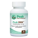 Peak Pure & Natural Peak DIM - Sağlıklı Hormonlar ve Estrogen Dengesini Destekleyin - Metabolism Destek Tamam | 100 mg - 30 Capsules