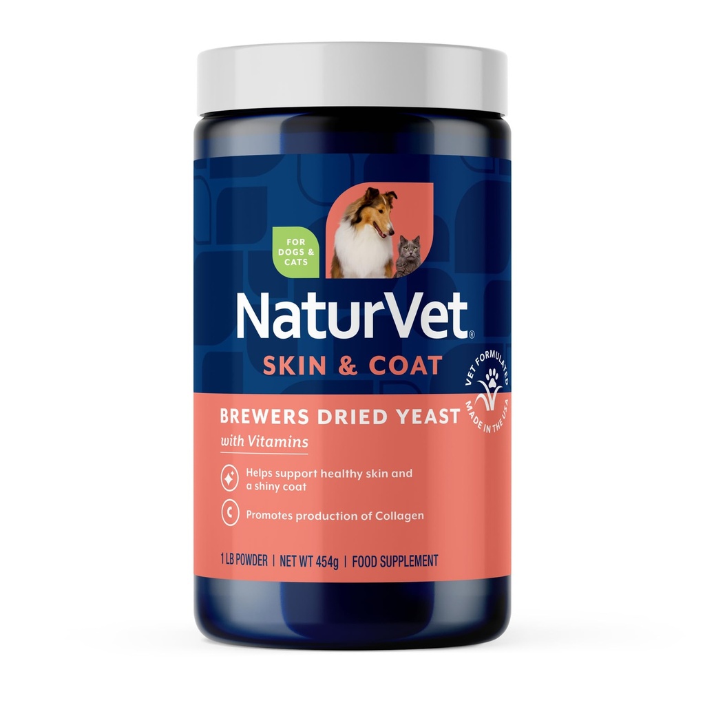NaturVet Brewers Yeast Formula with The Flavoring Plus Vitamins for Dogs and Cats, Toz, ABD'de Global Kaynakları Malzemeler 1 Pound
