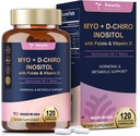 Totaria Inositol Supplement for Women with Vitamin D3, Folate, 40:1 Ratio Myo-Inositol 3000mg & D-Chiro Inositol 75mg Complex, Vitamin B8 Inositol Supplement for Women Hair, Nail, Skin Health