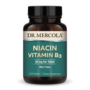 Dr. Mercola Niacin Vitamin B3, 90 Hizmet (270 Tablet), Diyet Tamam, Mini Tablar, Temel B Vitamini, Non-GMOB