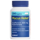 ValuMeds Mucus Relief Guaifenesin 400 mg (200 Caplets) | En Güçlü | Soğuklar için İncelenmesi, Kol Congestion, Flu, Coughing | Waitorant & Decongestant