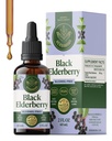 HERBAMAMA Black Elderberry Drops - Vegan Elderberry Sıvı Immune Support - Non-GMO, Alkol & Sugar-Free Immunity Supplement, 21-Day Supply