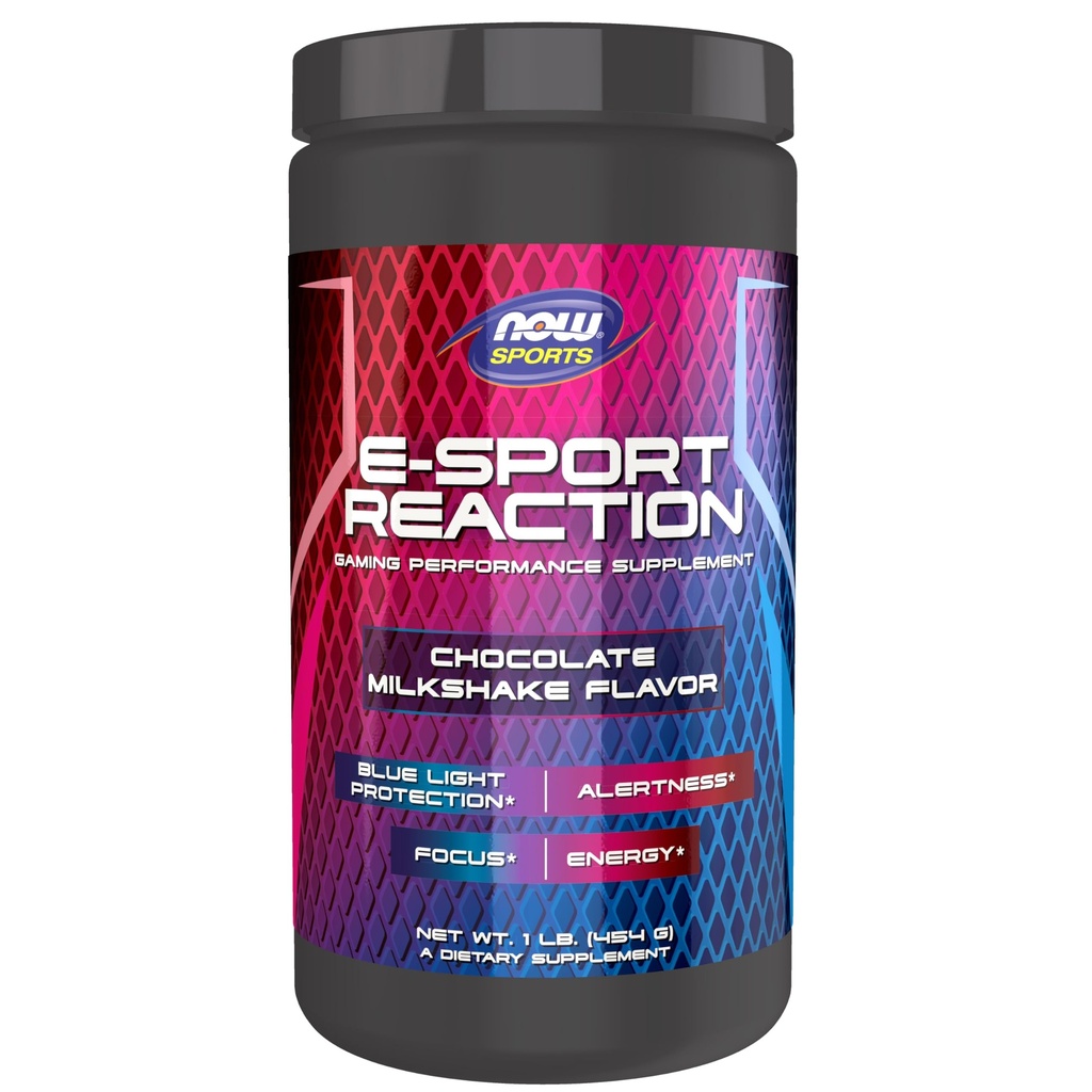 Şimdi Spor Esport Reaction, Oyun Performansı Tamam, 30 Hizmet, Chocolate Milkshake, Alertness ve Focus için Crash Free Energy, Blue Light Protection* ile Luteinin