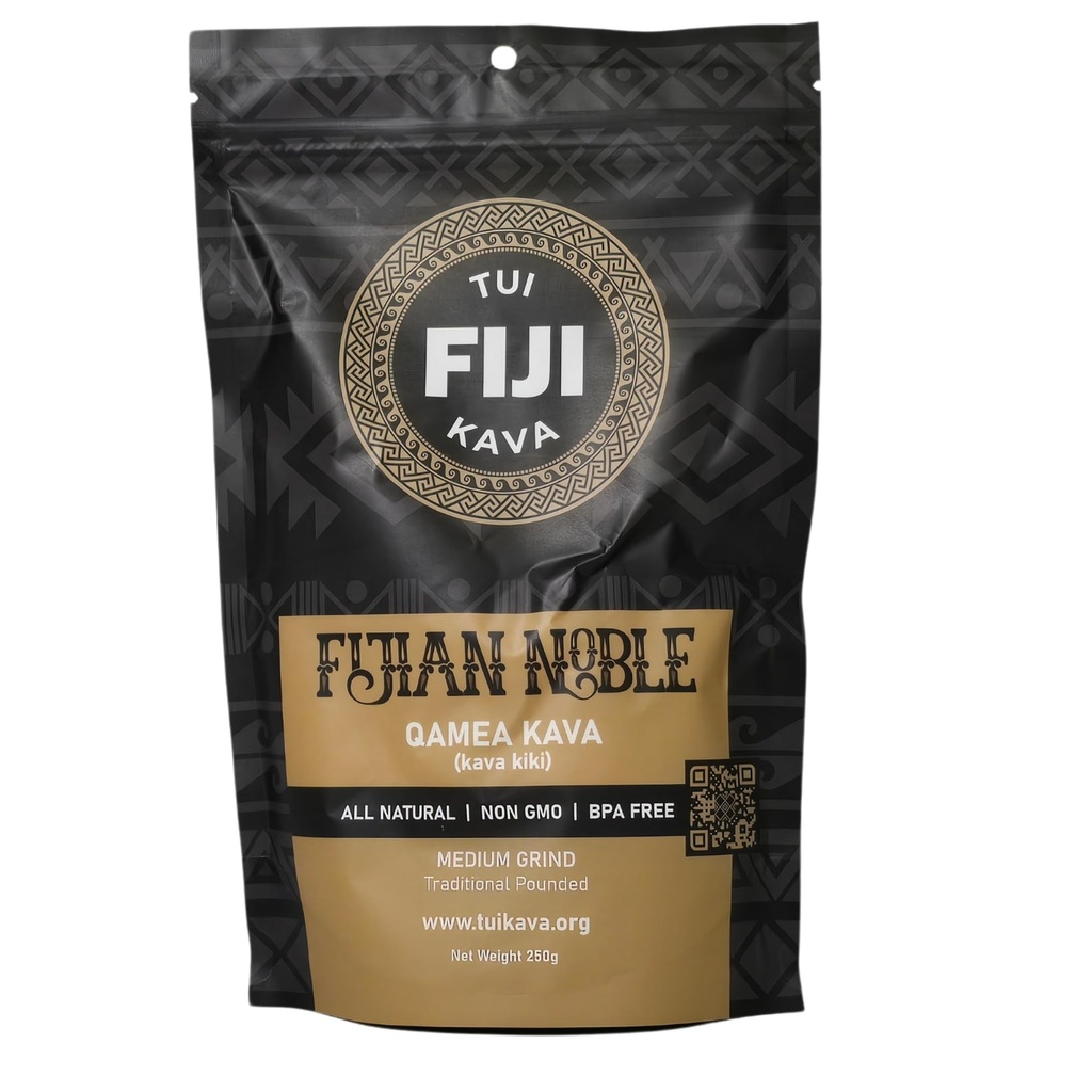 TUI KAVA PREMIUM WELLNESS KAVA -TRADITIONAL Fijian Noble Pounded Medium Grind 250g (8.8oz) - TRIAL SIZE | Very Heady Daytime Kava | All Natural Relaxation | Art Focus | Mood/Sleep Support | Stres | STRAINER BAG REQUIRED.