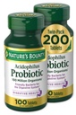 Nature's Bounty Acidofilius Probiyotik, Daily Probiyotik Supplement, Digestive Health, 200 Tablet, Twin Pack