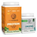 Sunwarrior Vegan Protein Toz | Unflavored, 30 Tina &tine Monohidrat | Unflavored, 60 Hizmetler