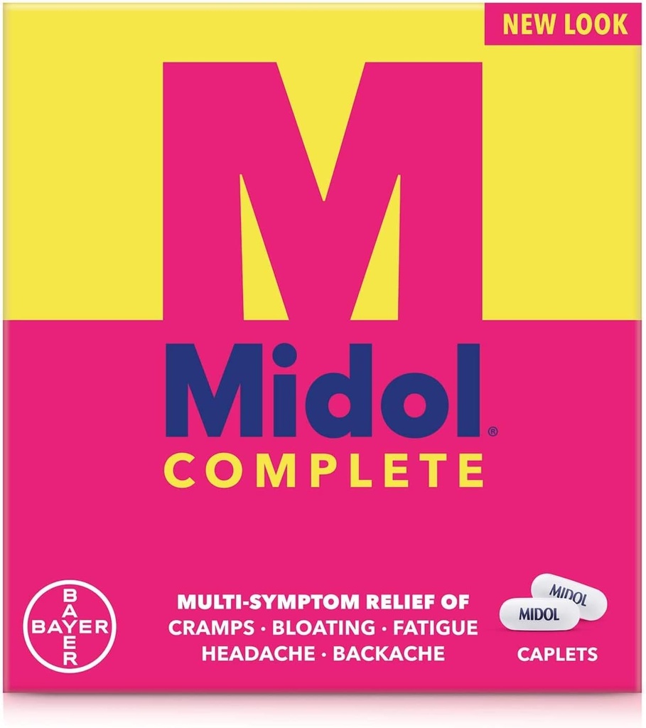 Midol Complete Caplets, 24Count (Pack of 2), Ambalaj Vary