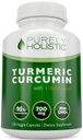 Turmeric Curcumin ile BioPerine - 120 Vegan Capsules - Capsule başına yaklaşık 700 mg - Black Pepper Extract% 95 Curcuminoids