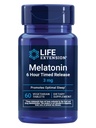 Life Extension Melatonin 6 Saat Zamanlı Yayın, 3 mg, Genişletilmiş Uyku Desteği için Genişletilmiş Formula, Sağlıklı sirt Rhythms, Hücre Savunması, Gluten-Free, Non-GMO, Vegetarian, 60 Tabletler