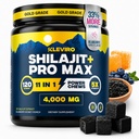 KLEVIRO 30:1 Shilajit Gummies for Men | 78% Fulvic Acid | 11-in-1 Complex with Ashwagandha, Tongkat Ali, Manuka Honey, Rhodiola, Lion's Mane | Nodrew Sugar | GMP sertifikalı & Lab Tested