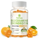 Glucosamine Chondroitin Gummies with MSM & Elderberry Extra Strength - Ortak Destek, Antioksi Immune Support Supplement for Yetişkinler, Men & Women. Portakal