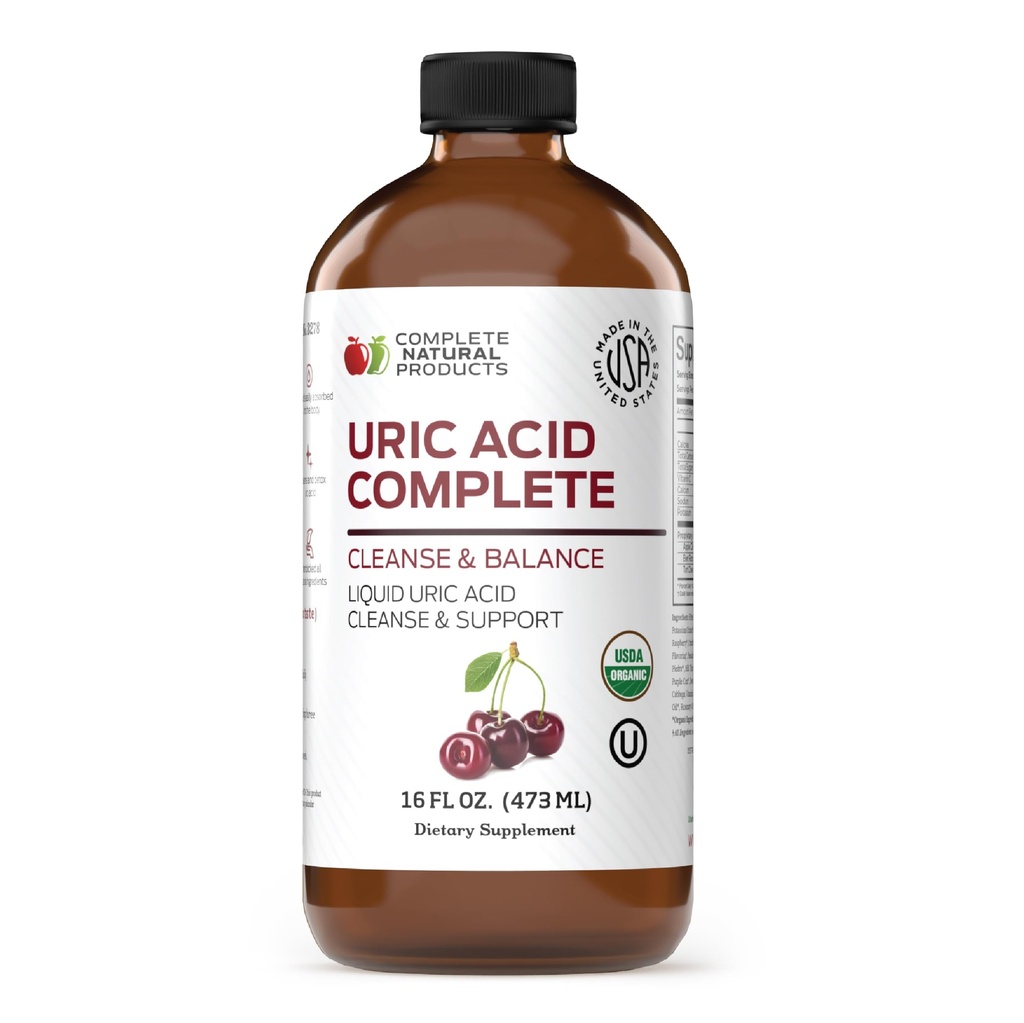 Tamam Doğal Ürünler Uric Asit Tamamlandı - Uric Acid Cleanse, Kidney Health & Circulation with Apple Cider Vinegar, Tart Cherry, & Beet Root.