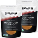 Terrasoul Superfoods Organik Reishi Mushroom Toz (4:1 alıntı), 11 Oz (2 Pack) - Immune Boosting | Kahve Gelişmiş | Deeper Sleep