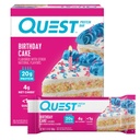 Quest Beslenme Doğum Günü Kek Protein Barlar, 20g protein, 4g net karbs, 1g Sugar, Gluten Free, Keto Friendly, 4 Count