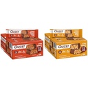 Kahraman Protein Barları, Crispy Chocolate Caramel Pecan ve Chocolate Peanut Butter, 15-18g Protein, 1g Sugar, 12 Kont