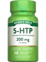 Doğanın Gerçek 5HTP 200 mg Capsules | 50 Kont | 5 Hydroxytryptophan | Non-GMO & Gluten Free Supplement Supplement Supplement Capsules