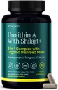 Urolithin-A Complex w Shilajit, Organic Sea Moss, Ashwagandha & Tongkat Ali, Natural Energy, Libido, Hormone Balance, and Focus for Men & Women (Made in USA - 3rd Party Tested)