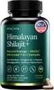 Urolithin-A Kompleksi Shilajit, Organik Deniz Moss, Ashwagandha & Tongkat Ali, Natural Energy, Libido, Hormon Dengesi ve Erkekler ve Kadınlar için Odaklı (Made in USA - 3rd Parti Tested)